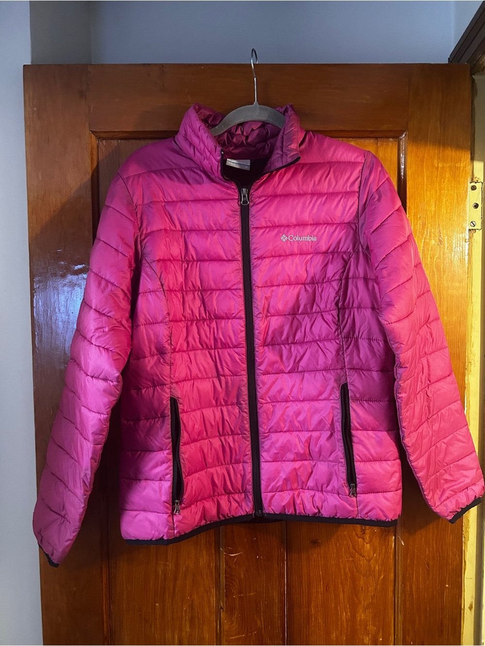 Columbia Women’s Medium Pink Lightweight Quilted Puffer Jacket Full Zip